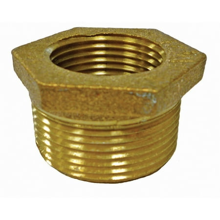

1-1/2 x 1-1/4 Bronze Hex Bushing Lead Free PartNo B74224LF JonesStephens