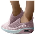 thumbnail image 3 of Mepaouo Walking Shoes for Women Air Cushion Slip on Sneakers Breathable Mesh Platform Sock Shoes, 3 of 6