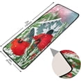 thumbnail image 4 of SKYSONIC 2'X6' Watercolor Red Birds Runner Rug with Rubber Backing, Xmas Birdhouse Non Slip Entryway Rug Runner Washable Soft Area Rug Carpet for Hallway Bedroom Kitchen Decor, 4 of 6