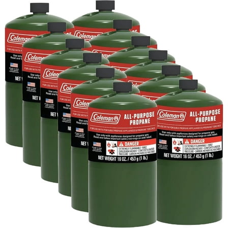 Coleman Propane Cylinders - 16 Oz (12 Pack)