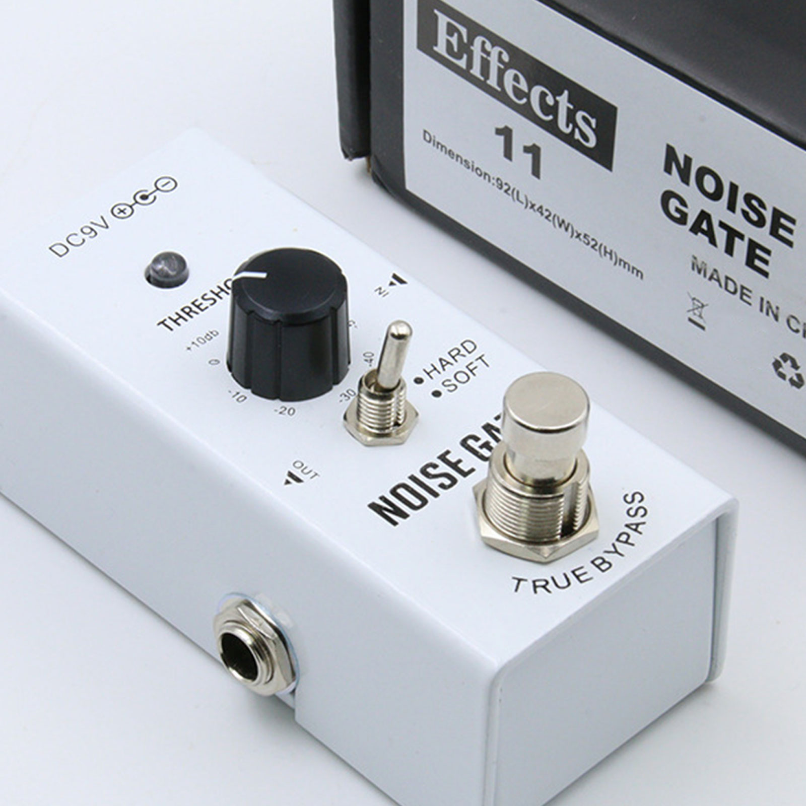 Small Noise Reduction Guitar Effect Pedal Noise Suppressor Effect Guitar Pedal Electric Guitar Accessory Metal Texture