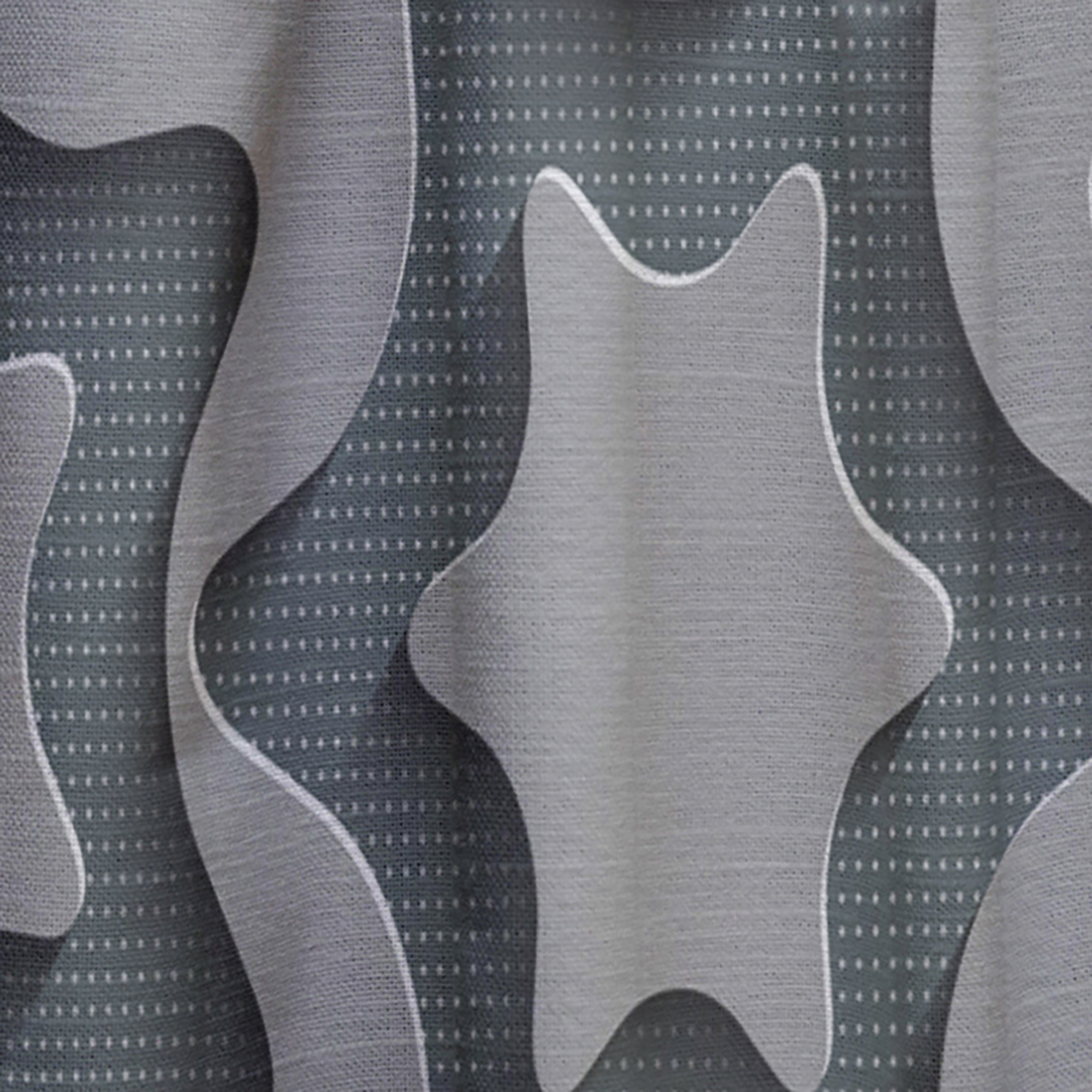 Designart 'Abstract Starshaped Technology' Modern & Contemporary Curtain Panel