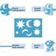 thumbnail image 4 of Plantilla de corte reutilizable con forma de joyería de 2 estilos, acrílico, luna, estrella y sol, para aretes de cuero, lapidario., 4 of 9