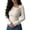 Gold, variant on Fashionable Korean Style Plus Size For With Ruffle Detail And Asymmetric Design Casual Short Sleeve Blouse Ladies Long Sleeve Tops