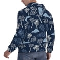 thumbnail image 6 of Naloa Hawaii Palms Men's Casual Hooded Collar Drawstring Hoodies Pullover Sweatshirts Casual Long Sleeve Shirts-X-Large, 6 of 7