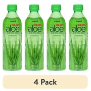 (4 pack) Iberia Original Aloe Vera Drink 16.9 fl oz Smooth Texture and Natural Flavor
