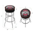 thumbnail image 4 of Trademark Gameroom Ohio State University Faded Brutus Bar Stool with Padded Seat, 4 of 5