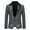 Silver, variant on HCNTES Men's Velvet Blazer Notched Lapel Velour Suit Jacket One Button Tuxedo Jackets for Wedding Prom Party Dinner