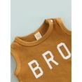 thumbnail image 5 of Liacowi 0-18M Newborn Infant Baby Boys Clothes Set Summer Bro Letter Romper Shorts Casual Outfits, 5 of 8
