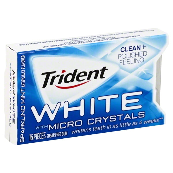 Mondelez Trident White Gum, 16 ea