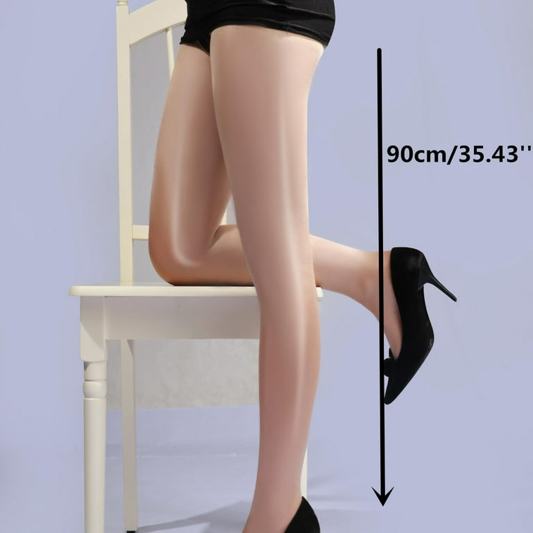 3x Women's Ladies Footless Tights Stockings Pantyhose Leg Hosiery Thermal  Black