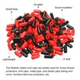 thumbnail image 4 of 200pcs Rubber End Caps Cover Assortment 5mm Screw Thread Protector for Screw Bolt Black Red, 4 of 5