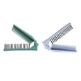 thumbnail image 1 of 2 peines plegables portátiles y compactos para el cabello, ideales para usar en casa. Verde Color Azul, 1 of 9