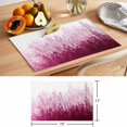 thumbnail image 6 of Pink Botanical Placemats Set of 12 Spring Summer Farmhouse Retro Watercolor Place Mats Indoor Wipeable Table Mats Washable Cloth Dining Table Placemats for Kitchen Holiday Party Home Decor 13x19 Inch, 6 of 9