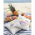 thumbnail image 3 of Outdoor Throw Pillow Cover Colorful Inspirational Quotes with Love Heart Waterproof Cushion Covers 2 Pack White Pillow Cases Home Decoration for Patio Garden Couch Sofa, 3 of 6