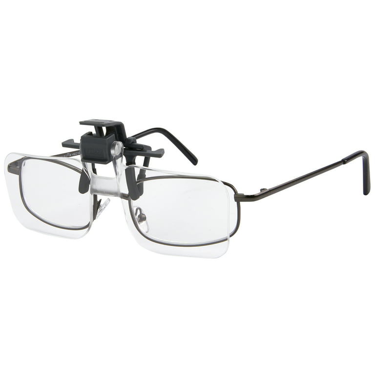 Carson Clip and Flip Hands Free 1.5x Magnifiers for Glasses (OD-10)