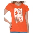 thumbnail image 1 of Awkward Styles American Flag Airforce Women Shirt Stripes and Stars USA Airforce Women T shirt USA Pride 4th of July Airforce Tshirt for Women United States Patriotic Airforce Women T-shirt, 1 of 4