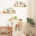 thumbnail image 4 of HAOKAINI 4PCS Wood Nursery Book Shelves Wall Mounted, Floating Bookshelf for Kids Room Decor, Toys and Books Storage Organizer Shelves for Child Bedroom Bathroom Kitchen, 4 of 15