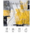 thumbnail image 7 of Abstract Mottled Bed Skirt King Size 16" Drop Retro Yellow Gary Stitching Ruffled Wrap Around Bed Skirts Adjustable Elastic Bedskirt Dust Ruffle for King Size Bed, 7 of 7