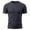 Dark Gray, variant on Breeze Shirts for Men, Mens T Shirt Casual Crewneck Stretch Short Sleeve Knit Tees Solid Color Ice Silk Black 2XL