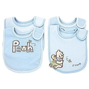 Disney Winnie the Pooh 4-Pack Bibs, Blue