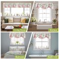 thumbnail image 6 of Happy Easter Tie Up Valances Curtain, Cute Pink Rabbit Butterfly Flower Floral Pink Border Adjustable Rod Pocket Short Window Treatment Tie Up Curtains Valances for Kitchen Bathroom 42x18 Inches, 6 of 9