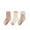 Pink, variant on MXIEZI 3 Pack Kids Toddler Girls Cotton Crew Socks Athletic Socks for 1-12Y