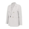 thumbnail image 6 of Meichang Womens Blazers for Work Casual Long Sleeve Button Lapel Open Front Suit Jacket Business Dressy Jacket with Pockets, 6 of 7