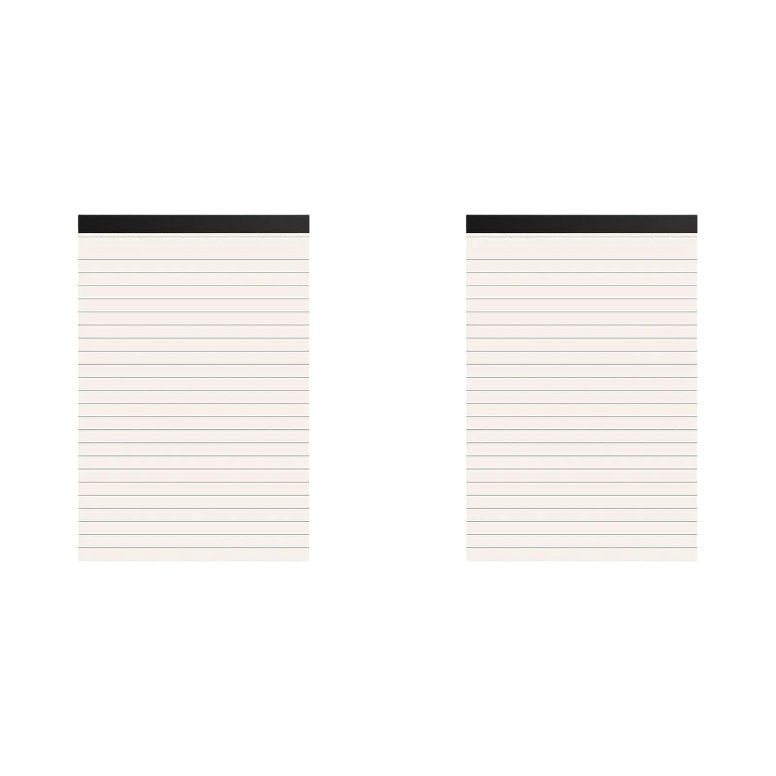VKLU 2Pcs A5 Perforated Notepad, 80 Sheets per Pad, Grid Writing Pad with Tear-Off Pages, Durable Memo Pad for Office, Home, and Work Use