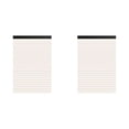 thumbnail image 1 of Yuehao Lined Paper Notebook 2 Pack - A5 Ruled Paper Pad with Easy Tear Off for Note Taking, Journaling, 80 Sheets, 1 of 5