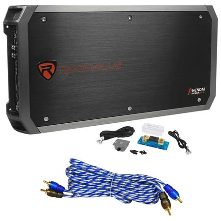 6000 Car - Rockville RXD-M4 6000 Watt/3000w RMS Class D 1-Ohm Mono Amplifier Car Audio Amp