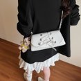 thumbnail image 4 of Bolso de mano de alta calidad con textura de moda para mujer, bolso de hombro sencillo con lazo versátil, tendencia coreana 2025, 4 of 5