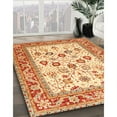 thumbnail image 2 of Ahgly Company Indoor Square Traditional Orange Red Oriental Area Rugs, 6' Square, 2 of 6