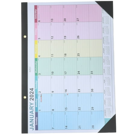 LEORX Planning Calendar for Home Daily Management Assorted Color 1Pack