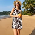 thumbnail image 3 of Disketp Cow Skin para Vestido sin Mangas para Mujeres, Vestidos de Verano para Mujeres, Casual y Holgado para la Playa, 3 of 7