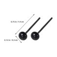 thumbnail image 2 of KAKOWELY 150Ud Ojos De Plástico Negros Para Manualidades DIY Con Apariencia Para Peluches Y Muñecos, 2 of 8