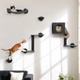 thumbnail image 1 of Estantes de Pared para Gatos FUKUMARU Juego de 5 Piezas con Hamaca, Casita y Más, 1 of 7