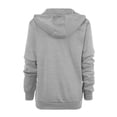 thumbnail image 5 of Tops for Women Trendy Fall Relaxed Fit Hooded Long Sleeve Blouson Off the Shoulder with Pocket Solid Color Leisure Cotton Sweatshirts Hoodies(Grey,S), 5 of 5