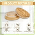thumbnail image 3 of Mason Jar Bamboo Wood Lids Fit 2" Yogurt Canning Cute Cat Kitty Reusable Natural Wooden Decorative Caps with Airtight Sealing Silicone Rings 6Pcs Bottle Round Flat Covers Set for Food Storage, 3 of 8