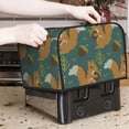 thumbnail image 7 of Uemuo Knitted Woodland Squirrel Print Toaster Cover 4 Slice, Small Kitchen Appliance Covers, Toaster Oven Cover with Loop, Bread Machine Cover Dust Cover Protection, 7 of 7