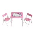 thumbnail image 1 of Hello Kitty Ensemble Table d'Activités et Chaises pour Enfants, Table Carrée 3 Pcs avec 2 Chaises Pliantes, Design de Personnage Sanrio, Ensemble de Meubles pour 3 Ans et Plus, 1 of 8