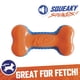 thumbnail image 3 of Toy Bone Nerf Dog TPR EXO Squeak 18 cm azul/naranja, 3 of 4