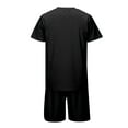 thumbnail image 4 of NAFUU Mens Summer Track Suits Mens Short Sets 2 Piece Outfits Fashion Summer Tracksuits Casual Short Sleeve T-Shirt And Shorts Set Comfort Athletic Suit, 4 of 9