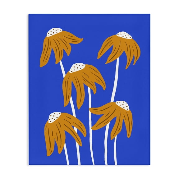 Stupell Industries Dried Sunflower Blooms Plants & Flowers Painting Wrapped Canvas Art Print Wall Art, 16 x 20