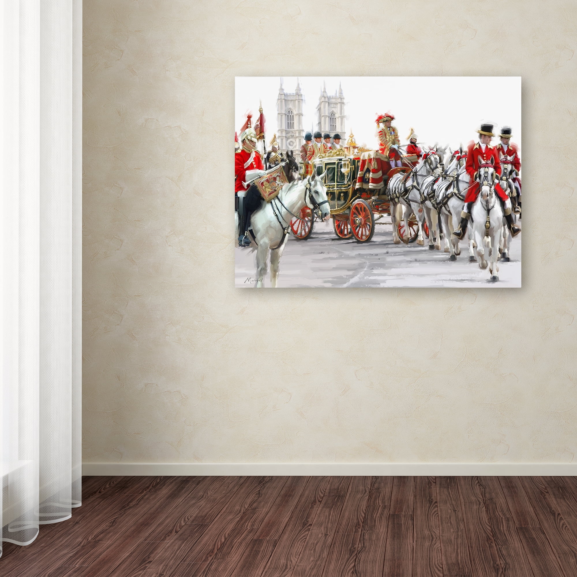 Trademark Fine Art 'Queens Carriage' Canvas Art by The Macneil Studio
