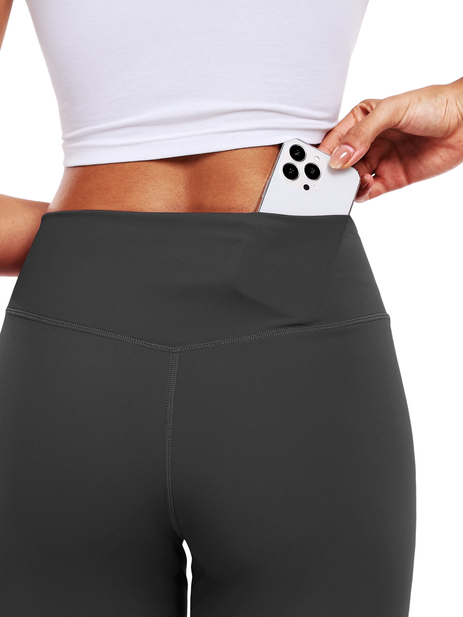 NELEUS ButterSoftFlex Womens Plus Size Wide Leg Pants Athletic Yoga Legging Casual Sweatpants with Waistband Pocket,Gray,US Size 2XL