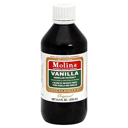 Molina Vanilla, Extract Vanilla Orgnl, 8.4 OZ (Pack of 12)