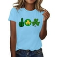 thumbnail image 1 of Yhmxh T-shirts pour Femmes Manches Courtes Décontractées et à la Mode Col Rond Hauts d'Été pour Femmes T-shirts d'Été sous-Vêtements T-shirts pour Femmes, 1 of 2