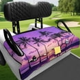 thumbnail image 3 of Bulopur Hawaii Waterproof Golf Cart Seat Covers Easy to Install Golf Cart Towel Seat Covers with 4 Front Pockets& Nonskid Bottom Fits for EZGO, Yamaha, Club Car, 3 of 8