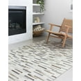 thumbnail image 5 of Loloi Maddox Printed Cowhide Patchwork Ivory / Grey Area Rug, 5 of 5